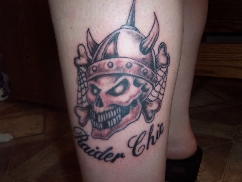 Real men don't get shitty Raiders tattoos either.