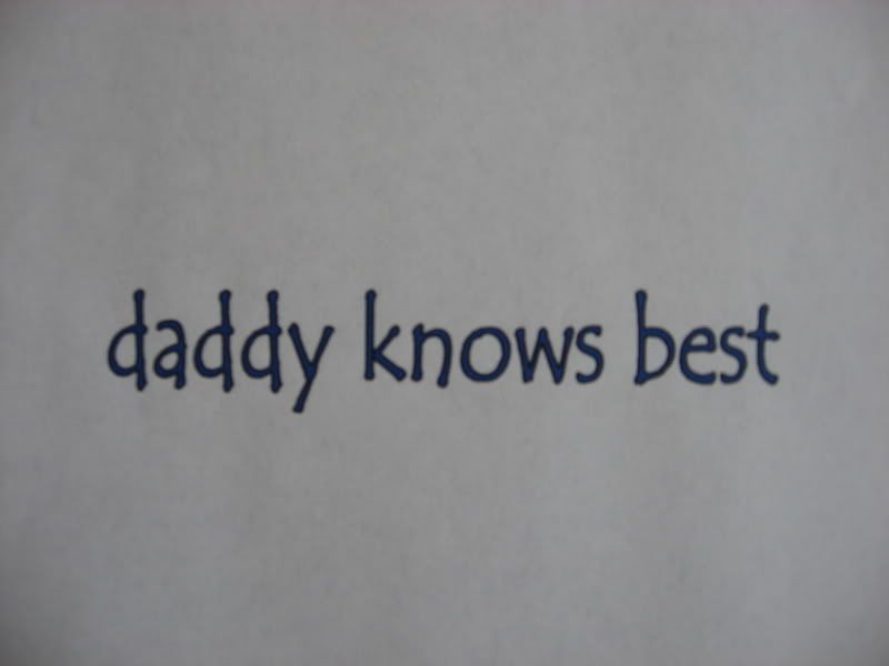 daddy knows best