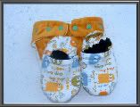 Semi Custom Ogga Booga Soft Sole Shoes & Matching Minkee AIO Diaper