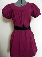 Purple Organic Bamboo Jersey Dress