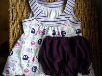 Ooga Purple With Matching Bloomers 12-18mth