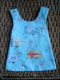 12 mth Vintage Campers Swing Reversible Dress With Hat