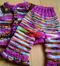 Spring Time In Hollis Sweater & Longies Newborn Set