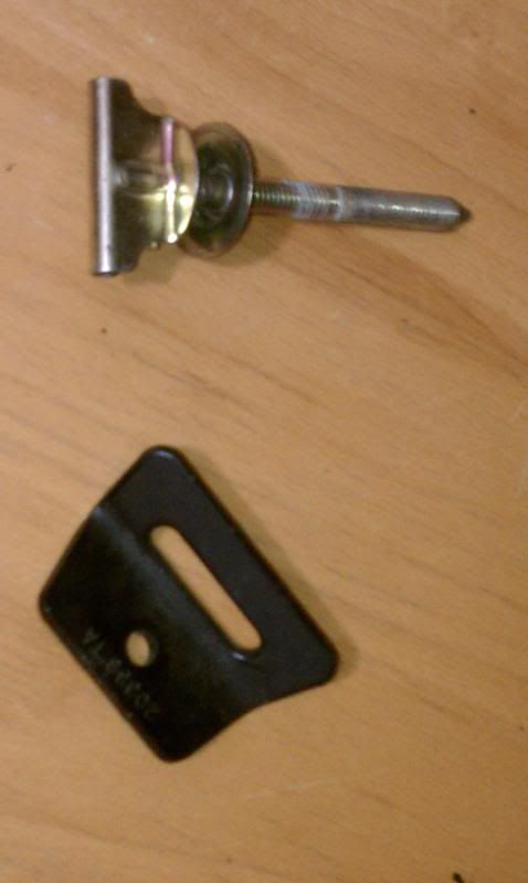 $5, spare tire screw and t-top tie down bracket