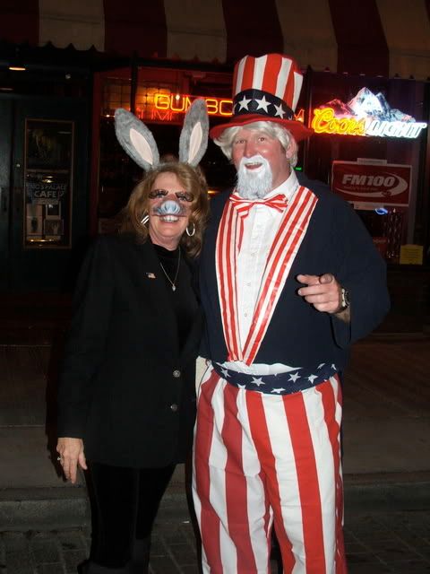 DEMOCRAT DONKEY AND UNCLE SAM