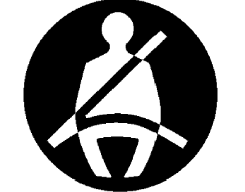 Seat Belt Sign Trauma. Blk amp;amp; white of seat belt