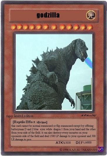 Godzilla Yu-gi-oh Card Photo by nickdudego3 | Photobucket