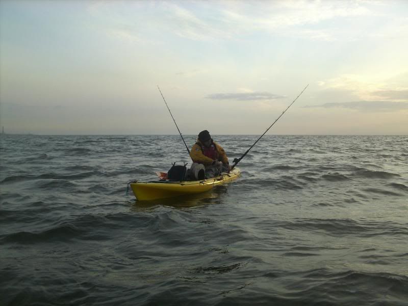 Anchoring in a kayak for fishing