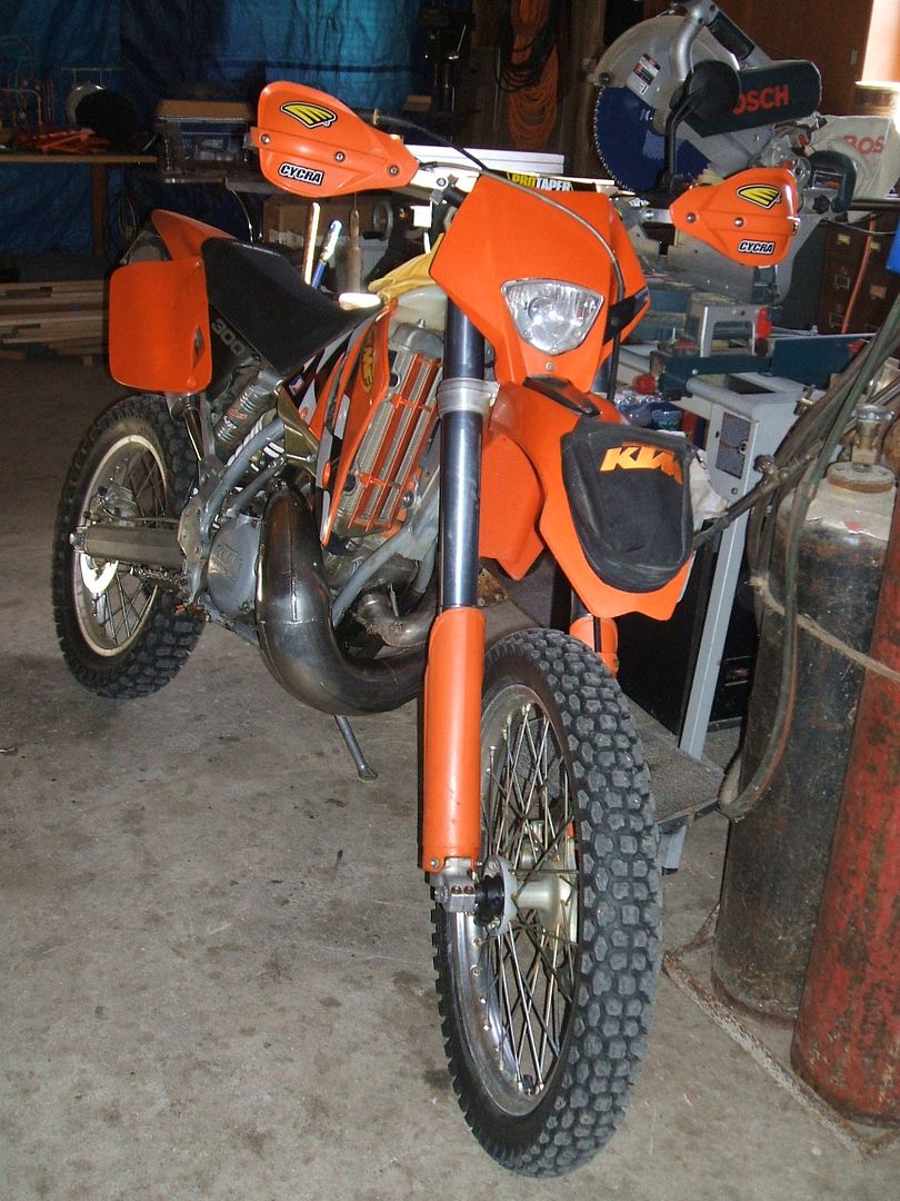 ktm 500 exc tail tidy
