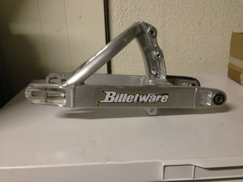 Billetware long travel Swingarm with long travel race tech