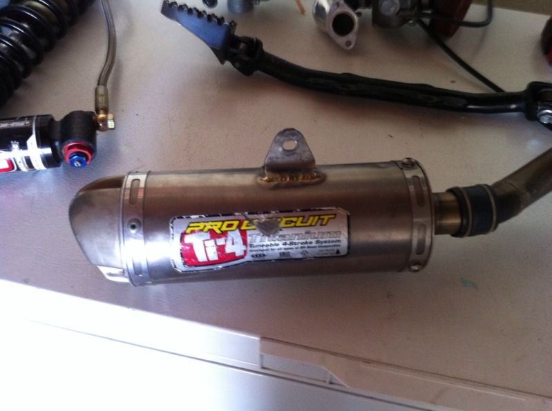 ktm 65 forks, f22 ishock LT, mikuni carbs, procircuit pipe, chp clutch