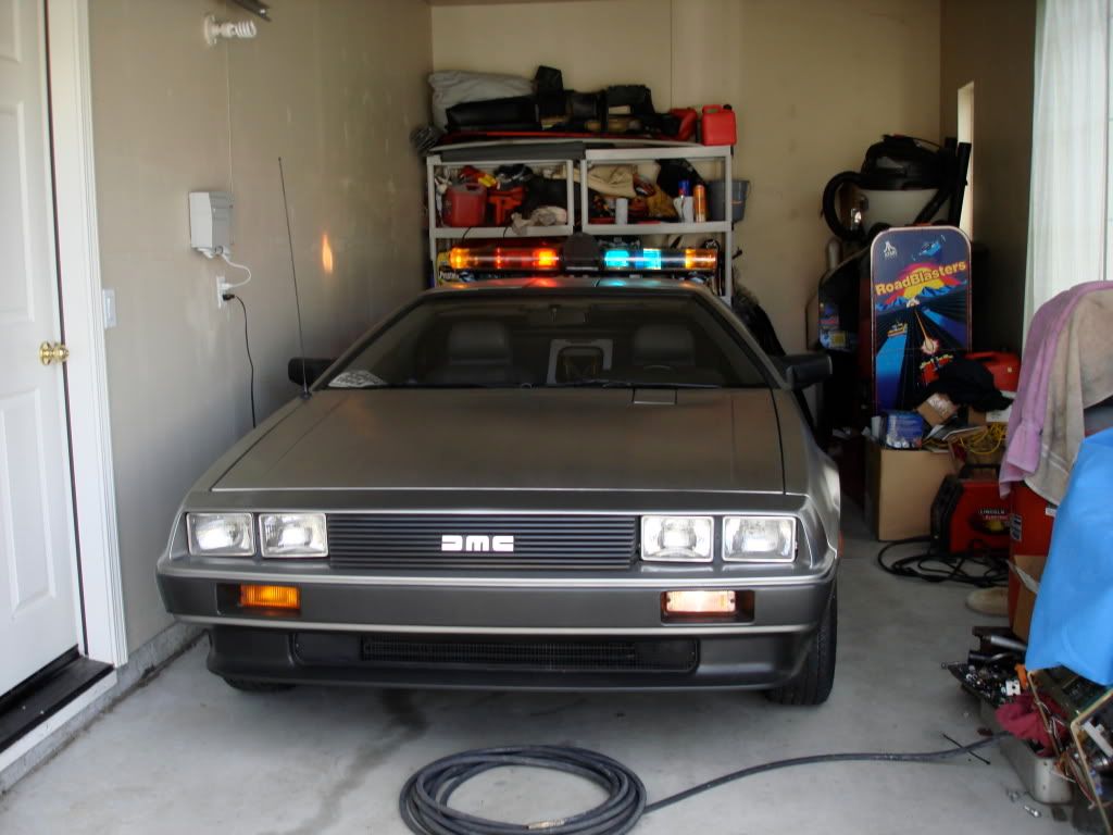 Police Delorean