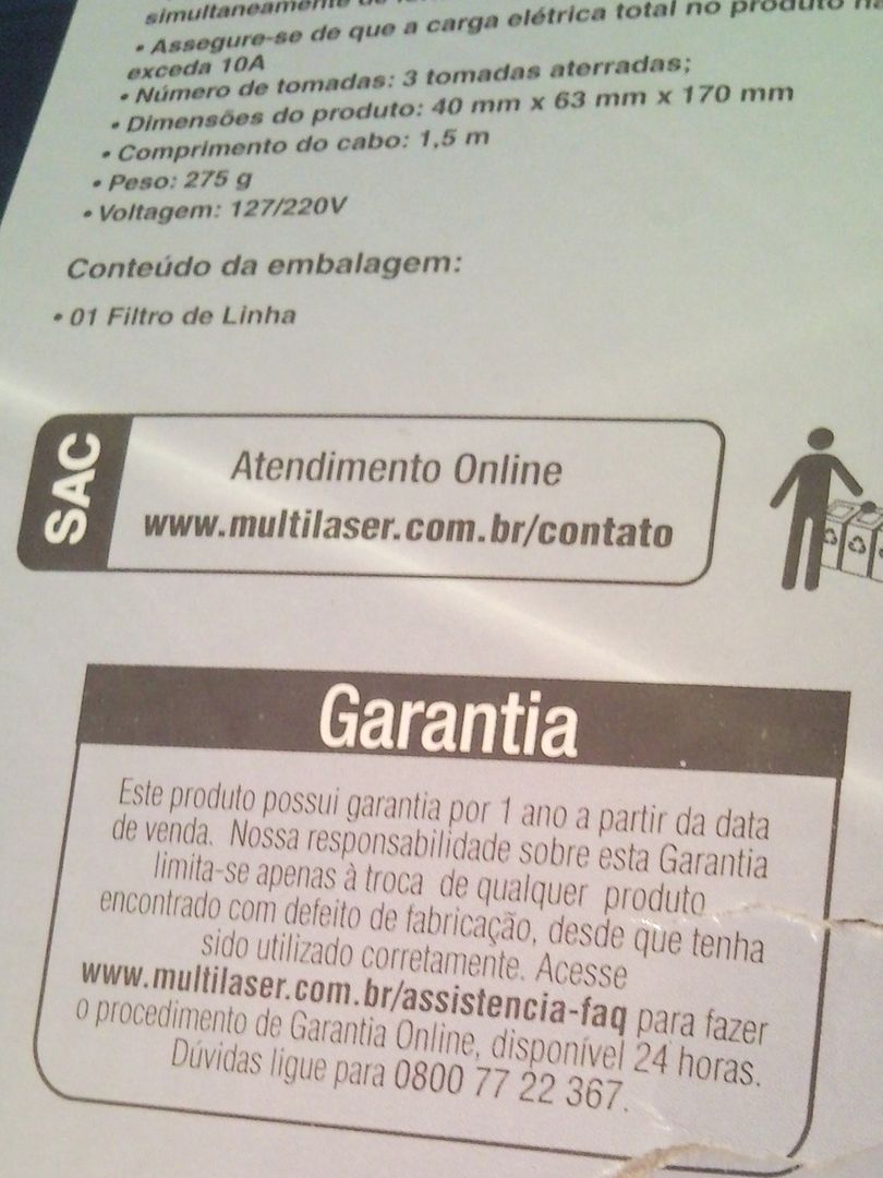 FiltrodelinhaMultilaserWI188Descrioegara