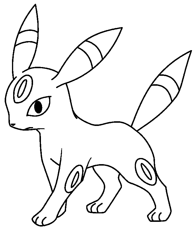 Coloring pages the four pokemon of eevee