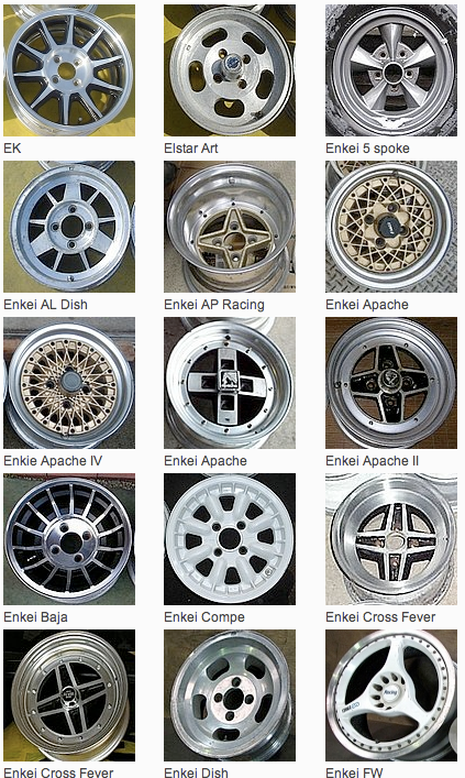 [Image: AEU86 AE86 - Listing of JDM wheels]