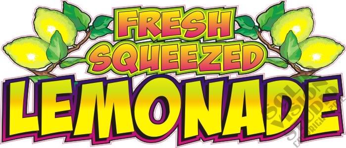 12 X 28 Fresh Squeezed Lemonade Concession Trailer Stand Vinyl Sign