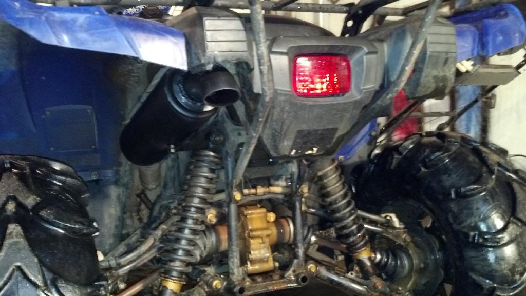 Home made exhaust tip Yamaha Grizzly ATV Forum