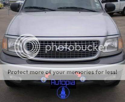 97 02 FORD EXPEDITION FOG LIGHTS, driving lamps lamp sv driving bumper 