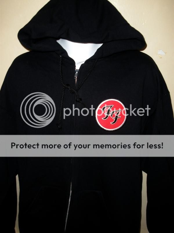 Foo Fighters Licensed Logo Zip Hoodie New T Shirt Rock Dave Grohl