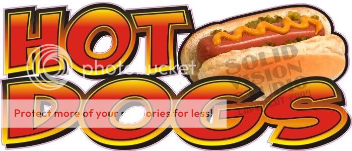 14 Hot Dog Concession Trailer Fun Restaurant Bar Decal  