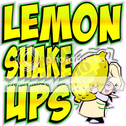 14 Lemonade Shake Up Concession Trailer Cart Decal